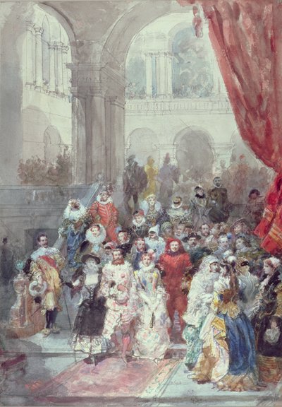 Study for a Costume Ball Given by the Princess of Sagan by Eugene Louis Lami